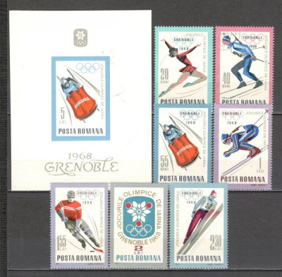 Romania.1967 Olimpiada de iarna GRENOBLE DR.161 foto