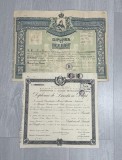 Set 2 diplome vechi(1943), perioada regalista