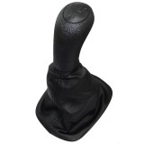 Nuca schimbator viteze cu manson AERZETIX, Ă&Euml;ś21 mm, piele sintetica, compatibil Skoda Octavia 1, 5 viteze