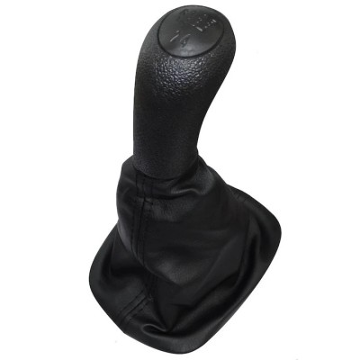Nuca schimbator viteze cu manson AERZETIX, Ă&amp;Euml;ś21 mm, piele sintetica, compatibil Skoda Octavia 1, 5 viteze foto