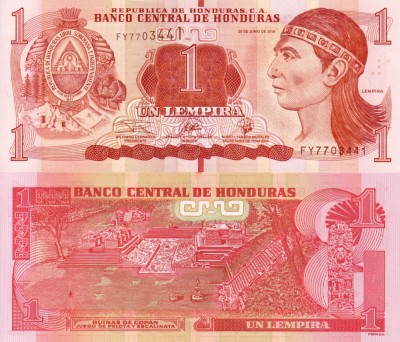 HONDURAS 1 lempira 2019 UNC!!! foto