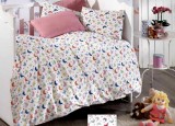 Cumpara ieftin Lenjerie de pat pentru o persoana cu husa de perna dreptunghiulara, Kids, bumbac ranforce, gramaj tesatura 120 g/mp, multicolor