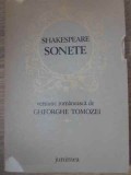 Sonete - William Shakespeare, Editura Junimea, 1978, Coperta Cartonata, Carte Poezie