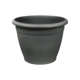 Ghiveci din plastic Naxos, antracit D 18 cm
