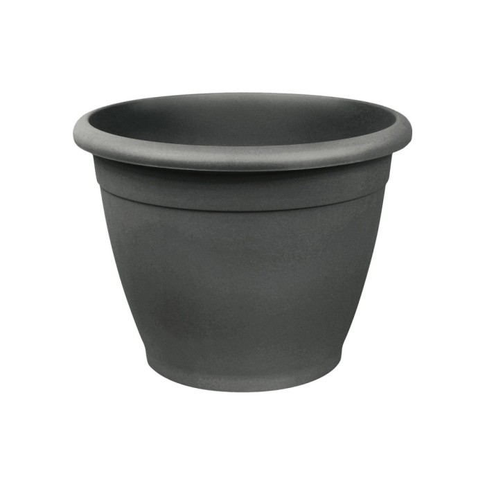 Ghiveci din plastic Naxos, antracit D 30 cm