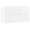Dulap de chiuvetă, alb extralucios, 80x38,5x45 cm, PAL