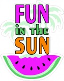 Cumpara ieftin Sticker decorativ, Fun in the Sun, Multicolor, 76 cm, 7390ST, Oem