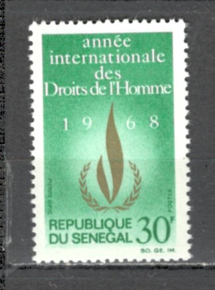 Senegal.1968 Anul international al drepturilor omului MS.90