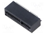 Conector de margine PIN 40 1mm Gold Flash SMT SAMTEC pentru PCB