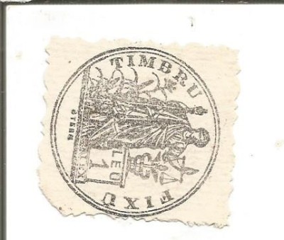 No(02) ROMANIA - timbru fixu 1859 - 1 leu foto