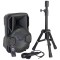 SET BOXA ACTIVA PARTI-MOBILE8 8 20CM 15W ILUMINAT LED CU BT USB MSD FM + STAND + MICROFON