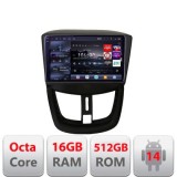 Navigatie Peugeot 207 Edotec Kit-PE01 8 core QLED 2K 16+512 360 Android Waze USB Navigatie Internet Youtube Radio CarStore Technology