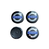 Set 4 capace Jante Aliaj Volvo 56MM, Negre