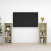VidaXL Comode TV, 2 buc., stejar Sonoma, 107x35x37 cm, PAL