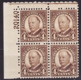 s3 - SUA 1930 - W. H. Taft ,bloc x4 , nr.de planse,neuzat,perfecta stare