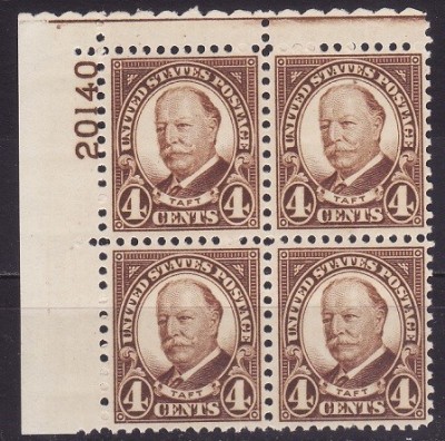 s3 - SUA 1930 - W. H. Taft ,bloc x4 , nr.de planse,neuzat,perfecta stare foto