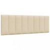 VidaXL Pernă pentru tăblie de pat, crem, 140 cm, material textil 4019168
