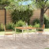 VidaXL Scaun pentru Grădină 2 pcs Maro Lemn masiv de tec 42006203