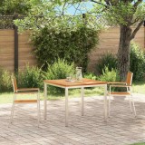 VidaXL Scaun pentru Grădină 2 pcs Maro Lemn masiv de tec 42006203