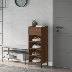 Gossi pantofar, stejar maro, 40x36x105 cm, lemn prelucrat