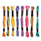 Set Ață pentru Brodat, 8 Bucăți, Multicolor, Lungime 8m fiecare