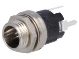 Conector Alimentare DC Tată 5.5mm x 2.1mm THT 5A