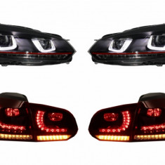 Faruri si Stopuri Full LED VW Golf 6 VI (2008-2013) R20 U Design cu Semnal LED Dinamic Performance AutoTuning