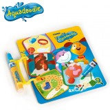 Carte Activitati Aquadoodle Tomy cu Stilou, 18 luni+, Reutilizabila, Desen cu Apa, Fara Mizerie, Jucarie Interactiva