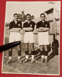 Foto (veche)fotbal-Tripleta fratilor VILCOV-VENUS BUCURESTI(pe spate Autografe)