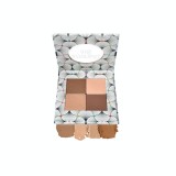 Fard bio pentru pleoape paleta in 4 culori Nude, 5.6g, Charlotte Bio