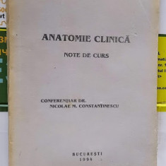 ANATOMIE CLINICA NOTE DE CURS - NICOLAE CONSTANTINESCU