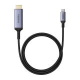 CABLU video Baseus High Definition Series, DisplayPort (T) la HDMI (T), 1.5m, rezolutie maxima 8K UHD la 60 Hz, braided, negru &quot;B0063370G111-00&quot; (timb