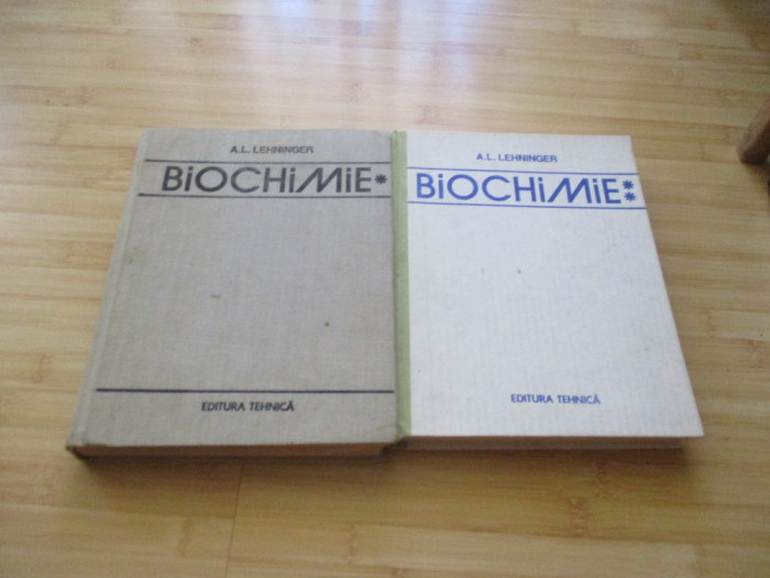 A. L. LEHNINGER--BIOCHIMIE - 2 VOL.