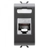 Priza FTP CAT 6E 1M Gewiss Chorus negru GW12424