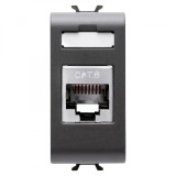 Priza FTP CAT 6E 1M Gewiss Chorus negru GW12424