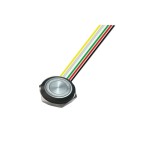 Buton negru self reset, RGB, 3-6V, 22mm