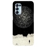 Husa compatibila cu Oppo A76 model Lost in cosmos, Silicon, TPU, Viceversa, Transparent, Carcasa