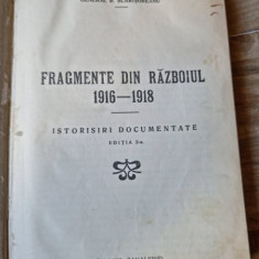 Fragmente din razboiul 1916-1918, istorisiri documentate - General I, Scarisoreanu