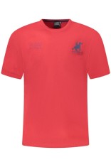 U.S. Grand POLO Tricou barbati din bumbac cu logo la baza gatului, rosu, 3XL foto