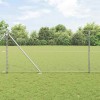 &Icirc;ngrădire cu st&acirc;lpi Argintiu 1.4 x 25 m otel acoperit cu PVC