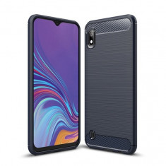 Husa Samsung Galaxy A10 , Carbon Flexibil , Albastru foto