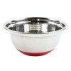 Bol pentru servirea / pregatirea mesei, VK 4014-26, inox + silicon, argintiu, 26 cm