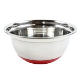 Bol pentru servirea / pregatirea mesei, VK 4014-26, inox + silicon, argintiu, 26 cm