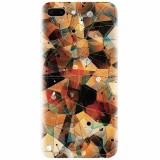 Husa silicon pentru Apple Iphone 8 Plus, Abstract Triangles Connected Lines
