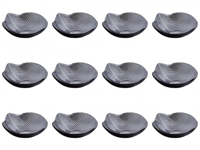 Set boluri, 12 piese, 1.2 l, Plastic, Gri