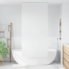 vidaXL Roletă perdea de duș 100x240 cm Alb