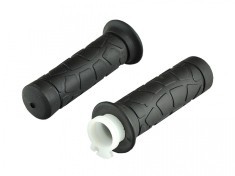 Set mansoane ghidon moto-cauciuc, negre