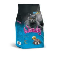 WENDY - cu somon- Amestec complet pentru hrana pisicilor cu gust de somon, 1 kg
