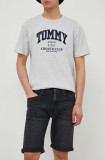 Tommy Jeans pantaloni scurți bărbați, culoarea negru, DM0DM18784