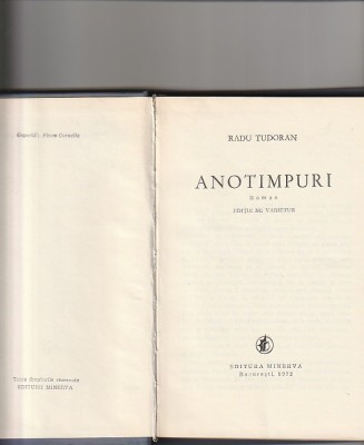 RADU TUDORAN - ANOTIMPURI foto